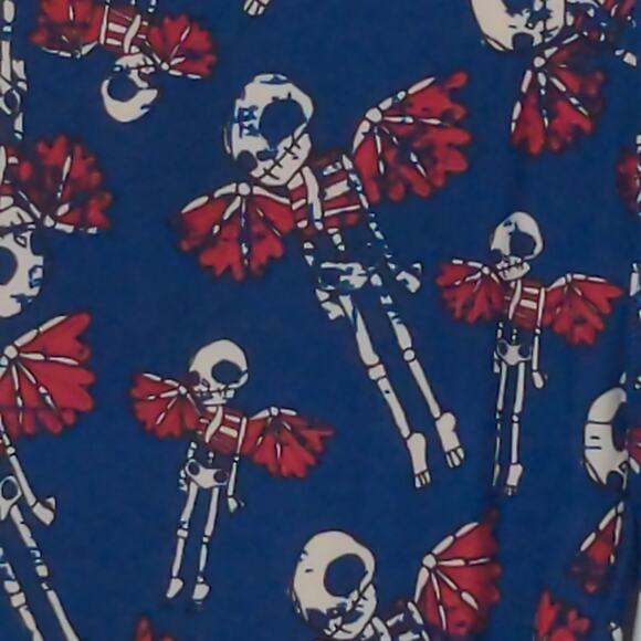 LuLaRoe Leggings in Winged Skeleton Print Halloween – One Size - Picture 1 of 8